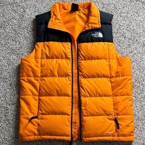 The North Face Men’s Vibrant Orange and Black Vest